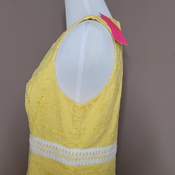 Lilly Pulitzer St Tropez Floral Cross Eyelet Dress - Picture 14 of 16